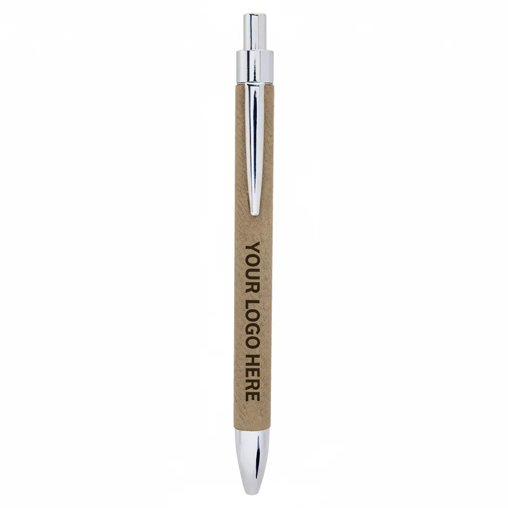 Laserable Leatherette Pen — Custom Engraved Pen | Branded Stationery — Customizable. Add your logo or design.