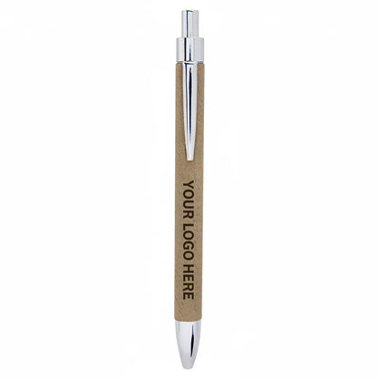 Laserable Leatherette Pen — Custom Engraved Pen | Branded Stationery — Customizable. Add your logo or design.