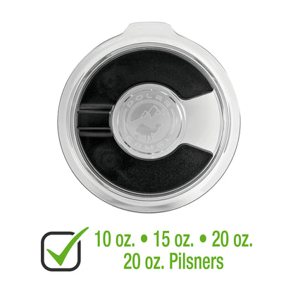 Magnetic Lid for 10, 15, 16, and 20 oz. Polar Camel Tumblers, 20 oz. Pilsners — main product photo, custom laser-engraved tumbler from Echipmunk Winnipeg