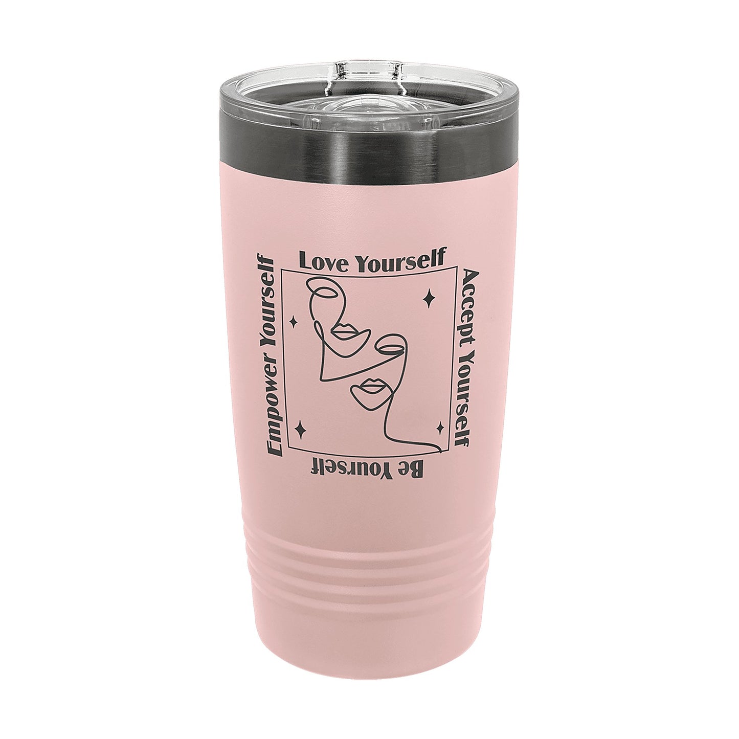 Polar Camel 20 oz. ION-Plated Ringneck Tumbler with Slider Lid — main product photo, custom laser-engraved tumbler from Echipmunk Winnipeg