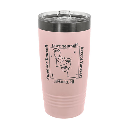 Polar Camel 20 oz. ION-Plated Ringneck Tumbler with Slider Lid — main product photo, custom laser-engraved tumbler from Echipmunk Winnipeg