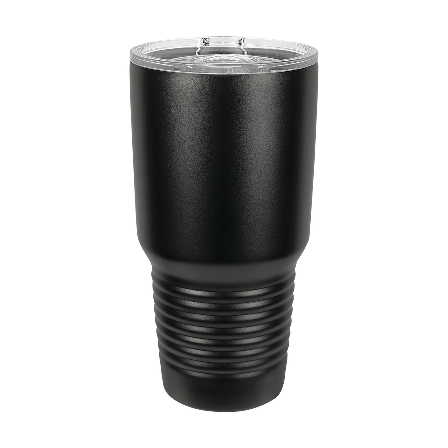 Polar Camel 30 oz. Full Black Ringneck Tumbler with Slider Lid — alternate angle showing color and finish detail