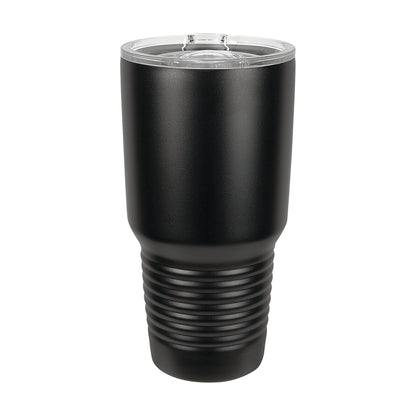 Polar Camel 30 oz. Full Black Ringneck Tumbler with Slider Lid — alternate angle showing color and finish detail