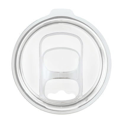 Slider Lid for 12 & 16 oz. Polar Camel Stemless Tumblers, 14 oz. Pilsner, or 22 oz. Skinny Tumblers — alternate angle showing color and finish detail