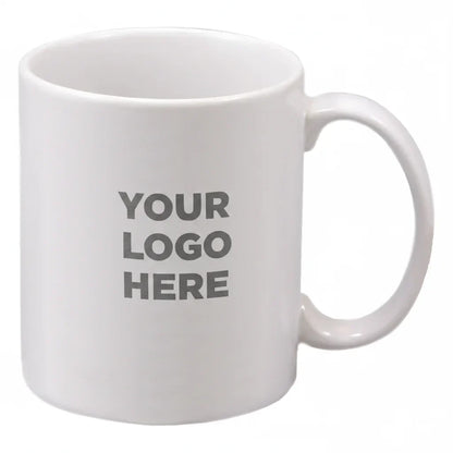 Custom branded mug included in corporate gift set bundle