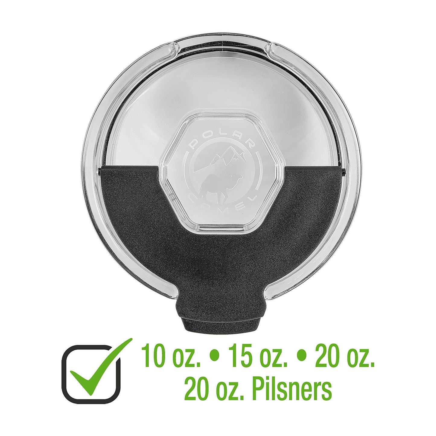 Snap Lid for 10, 15, 16, 20 oz. Polar Camel Tumblers or 20 oz. Pilsners — main product photo, custom laser-engraved tumbler from Echipmunk Winnipeg